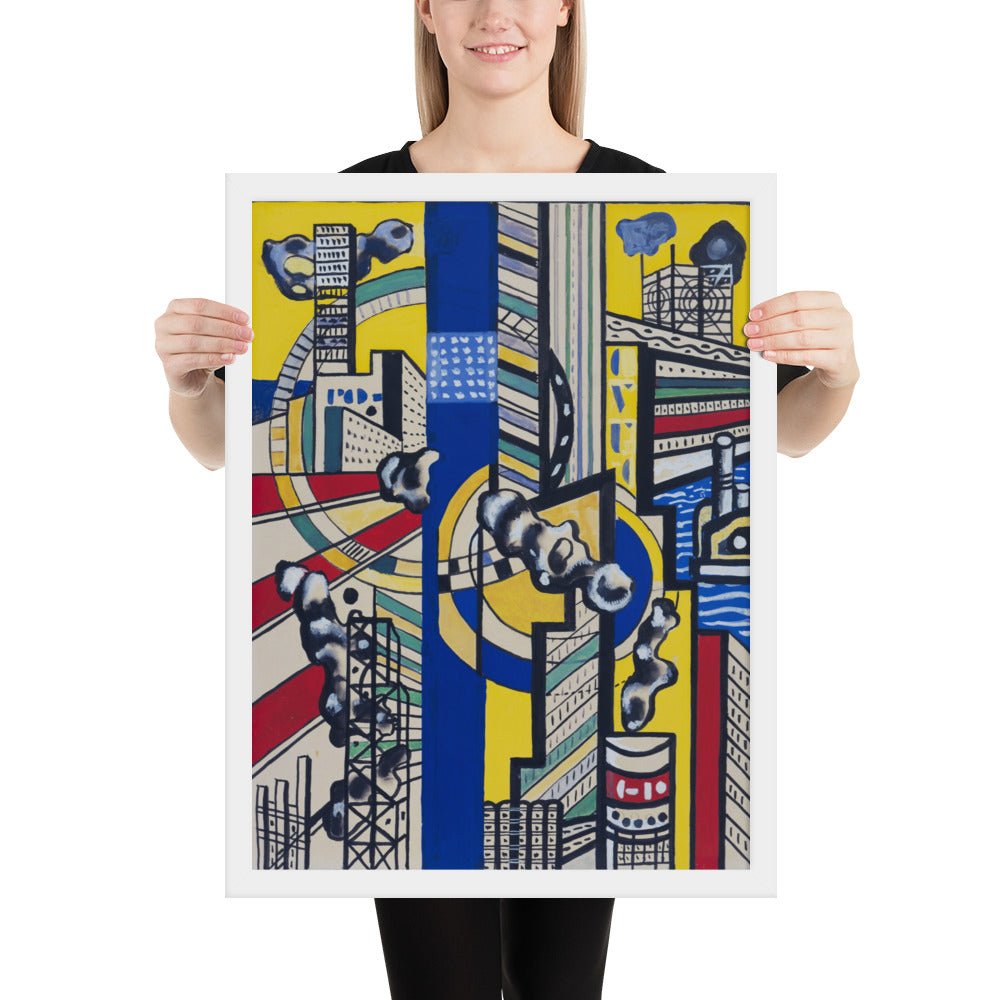 Study for Cinematic Mural, Study V by Fernand Léger, Framed poster