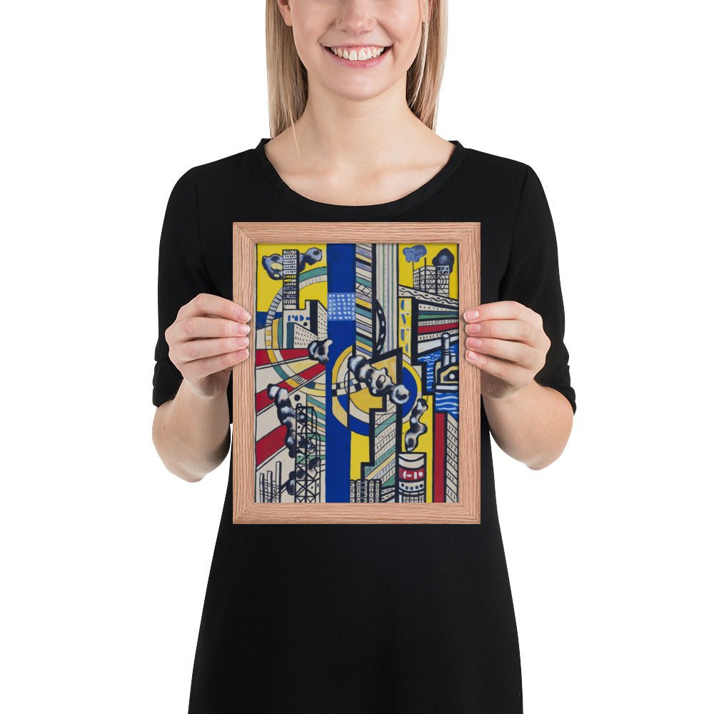 Study for Cinematic Mural, Study V by Fernand Léger, Framed poster