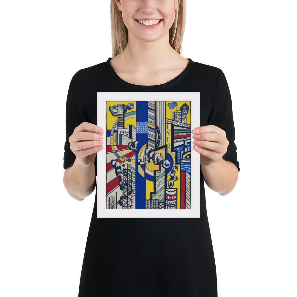 Study for Cinematic Mural, Study V by Fernand Léger, Framed poster