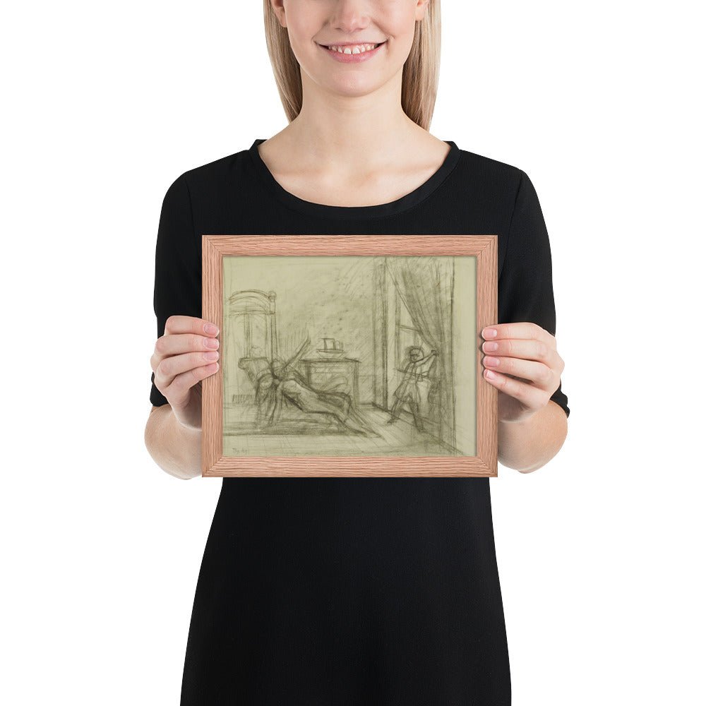 Study for The Room by Balthus, Framed poster