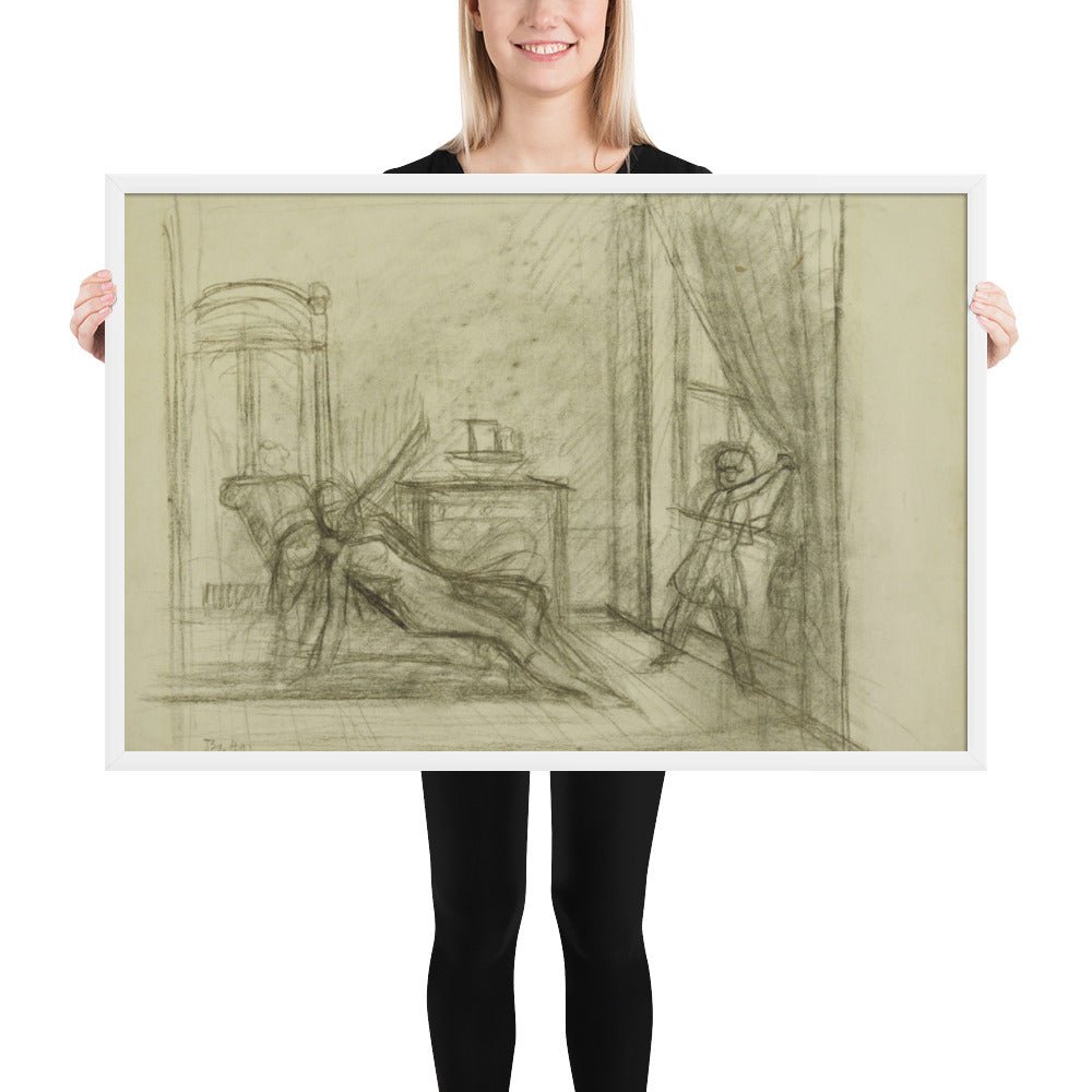 Study for The Room by Balthus, Framed poster