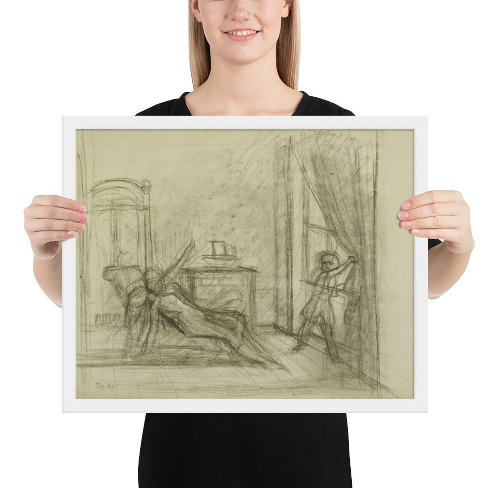 Study for The Room by Balthus, Framed poster