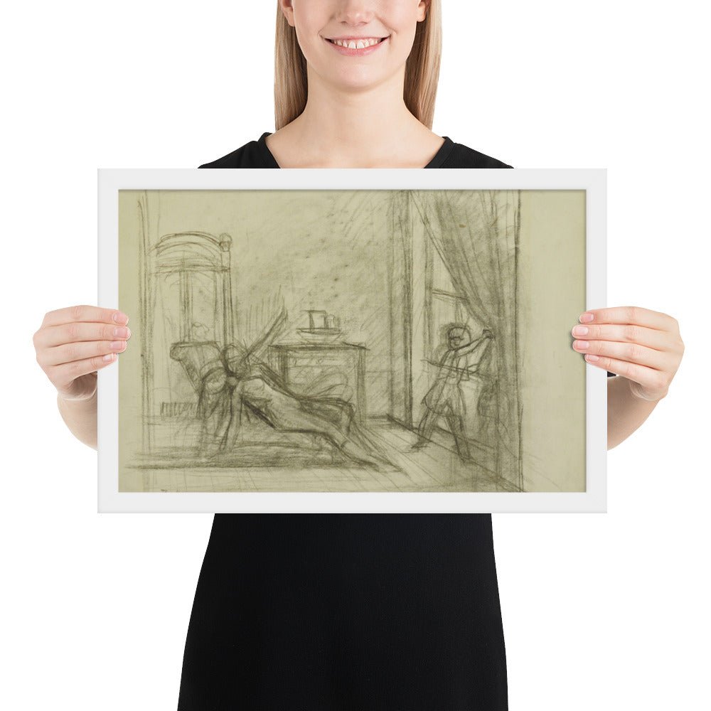 Study for The Room by Balthus, Framed poster