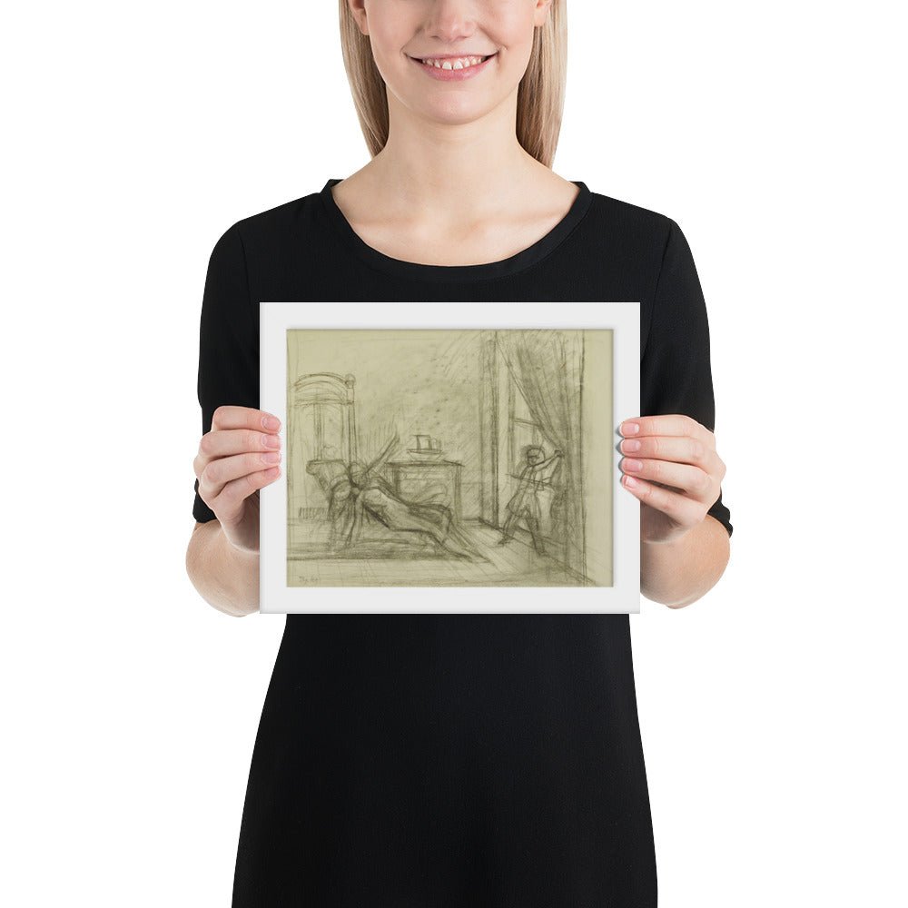 Study for The Room by Balthus, Framed poster