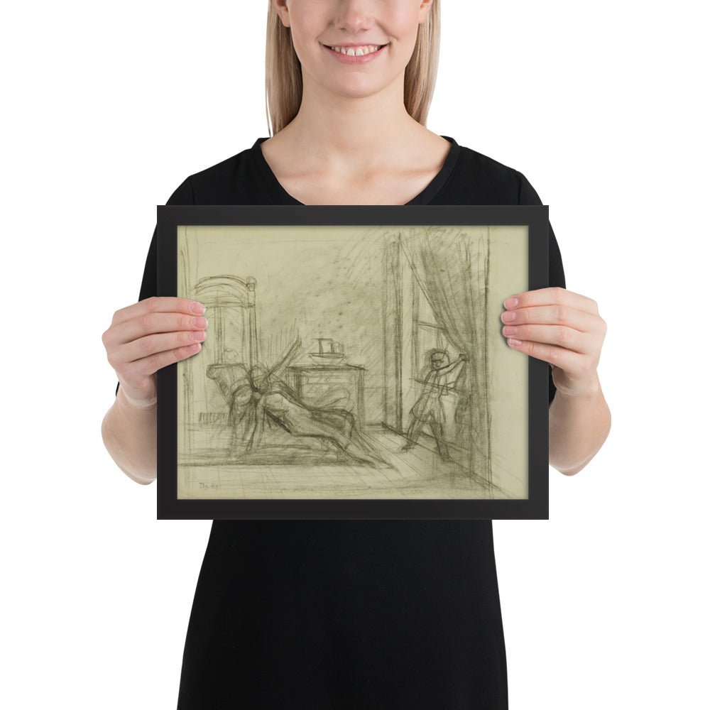 Study for The Room by Balthus, Framed poster