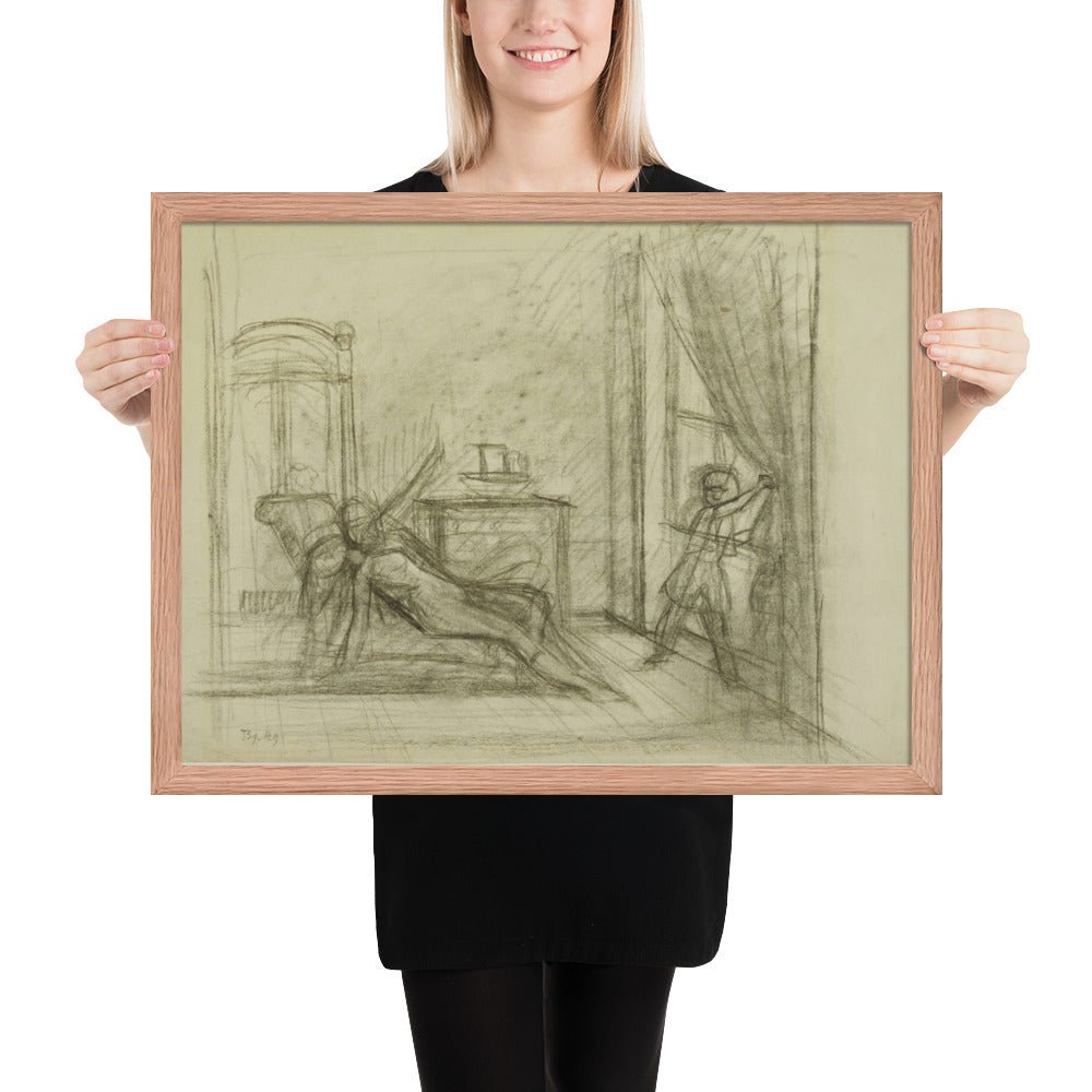 Study for The Room by Balthus, Framed poster