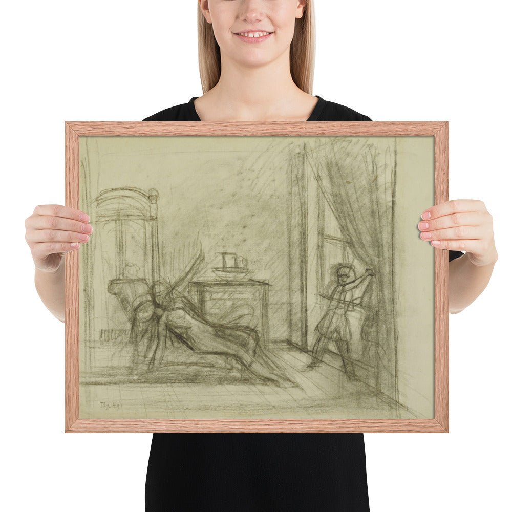 Study for The Room by Balthus, Framed poster