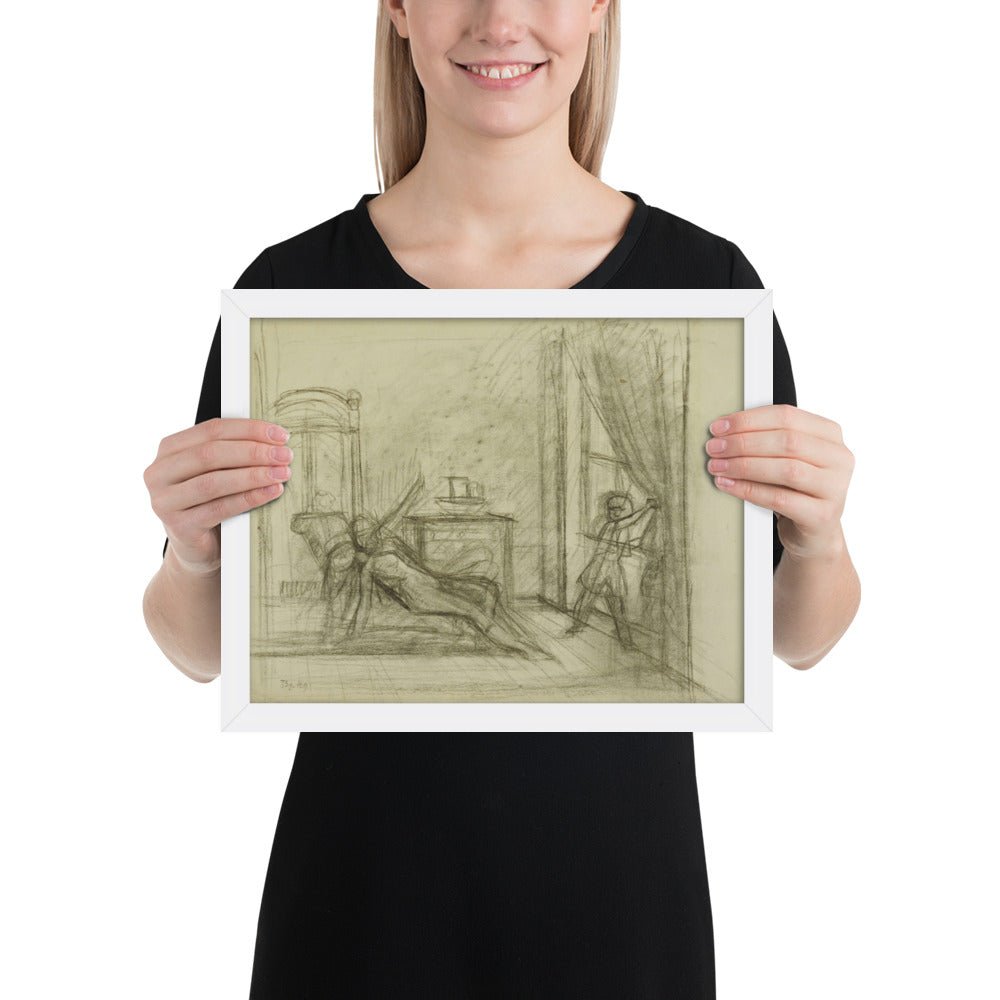 Study for The Room by Balthus, Framed poster