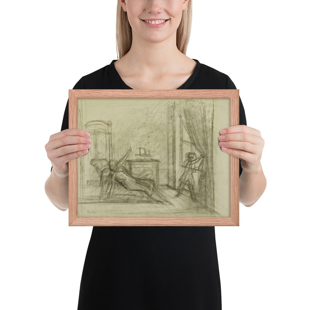 Study for The Room by Balthus, Framed poster