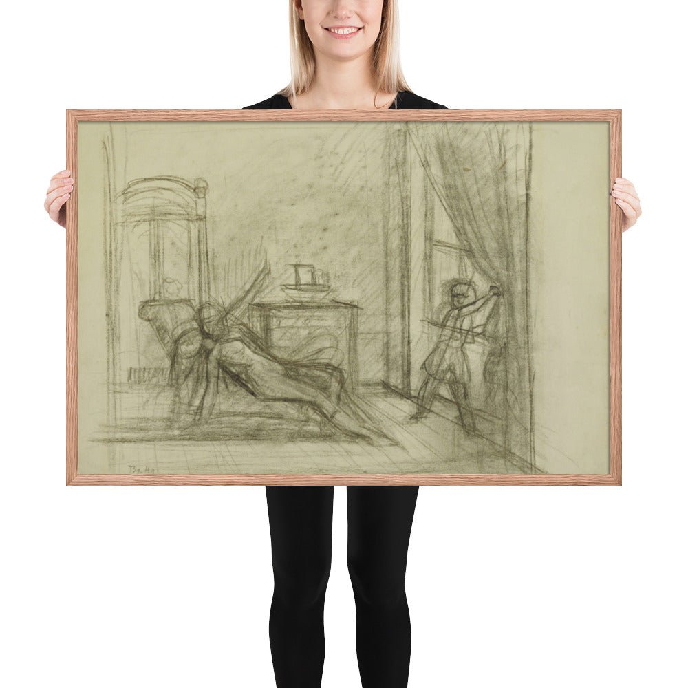 Study for The Room by Balthus, Framed poster