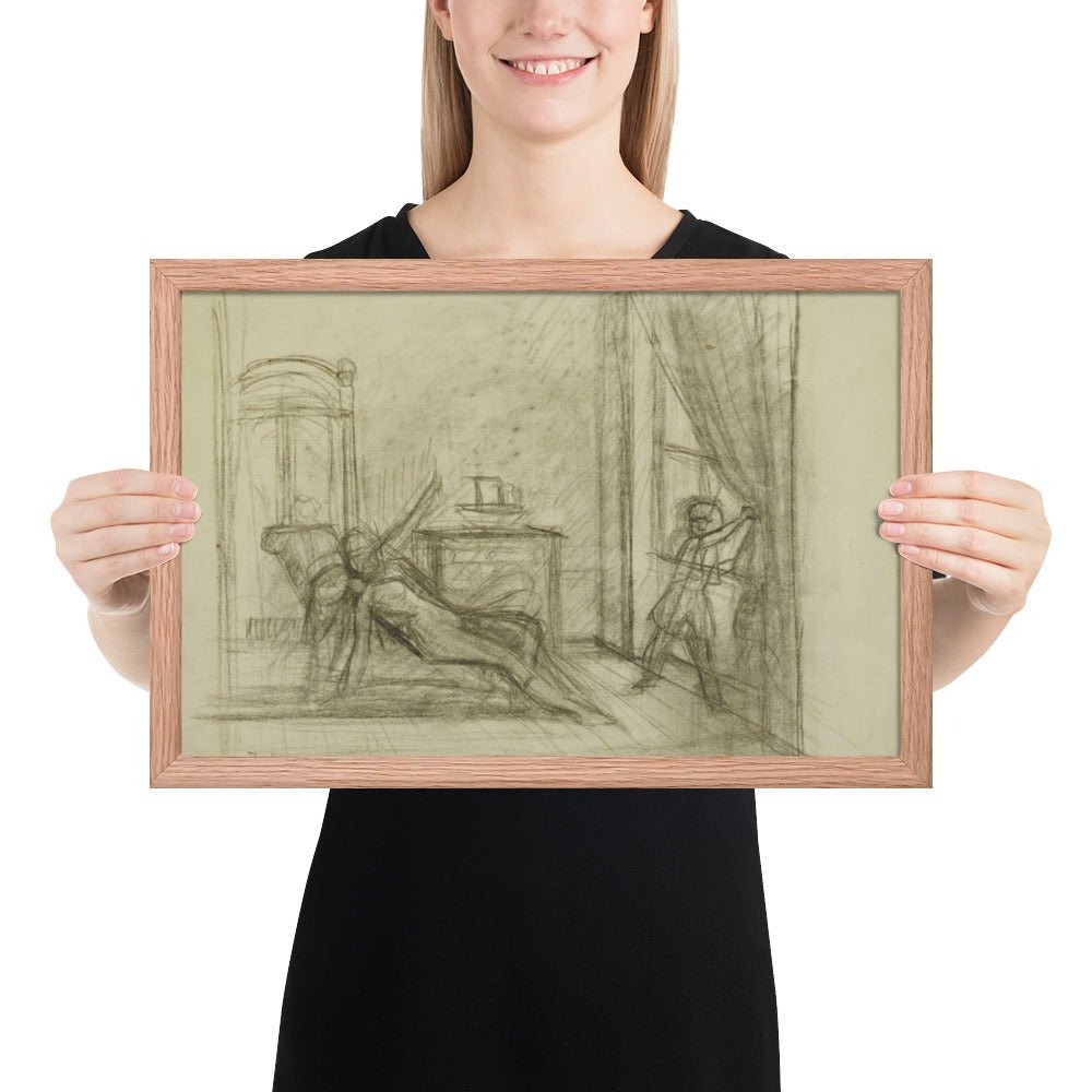 Study for The Room by Balthus, Framed poster