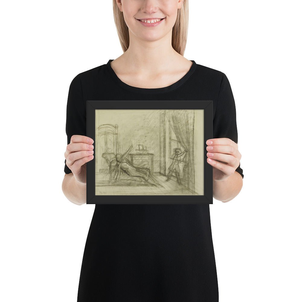 Study for The Room by Balthus, Framed poster