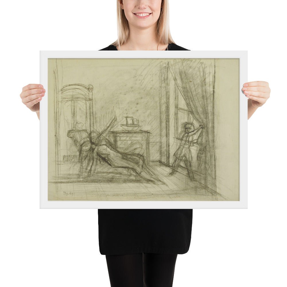 Study for The Room by Balthus, Framed poster