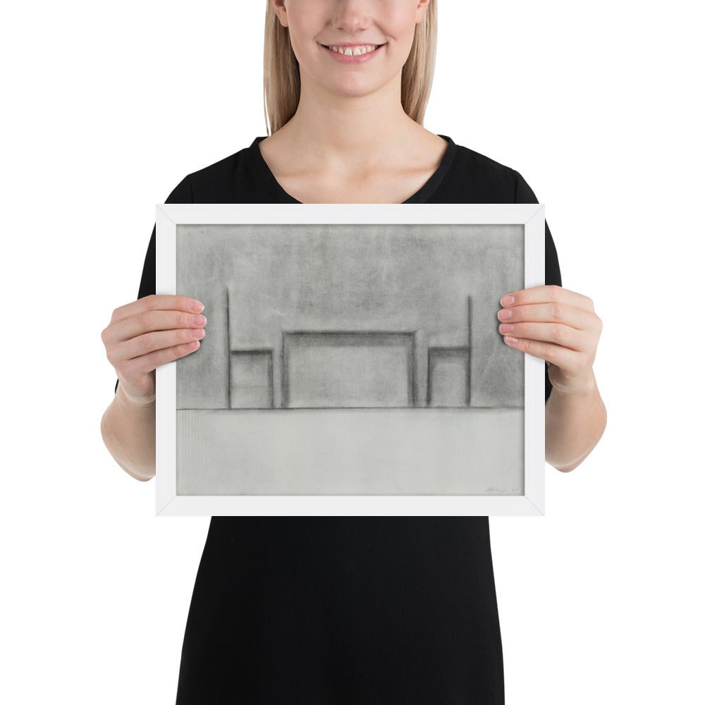 Table and Two Chairs by Richard Artschwager, Framed poster