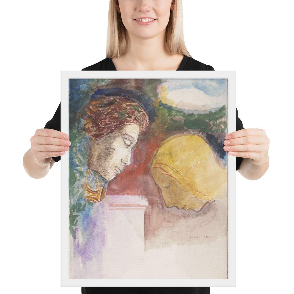 The Blessing by Odilon Redon, Framed poster