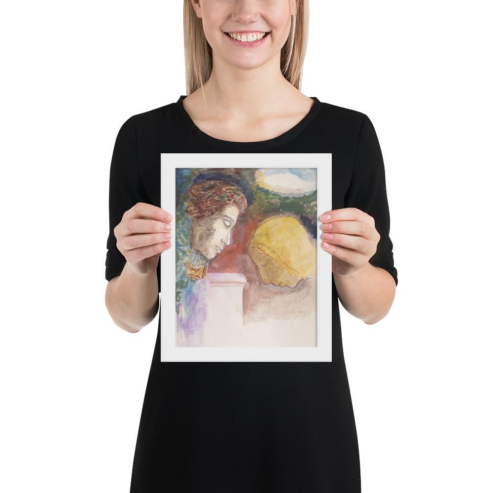 The Blessing by Odilon Redon, Framed poster