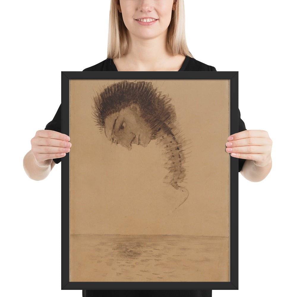 The Chimera by Odilon Redon, Framed poster