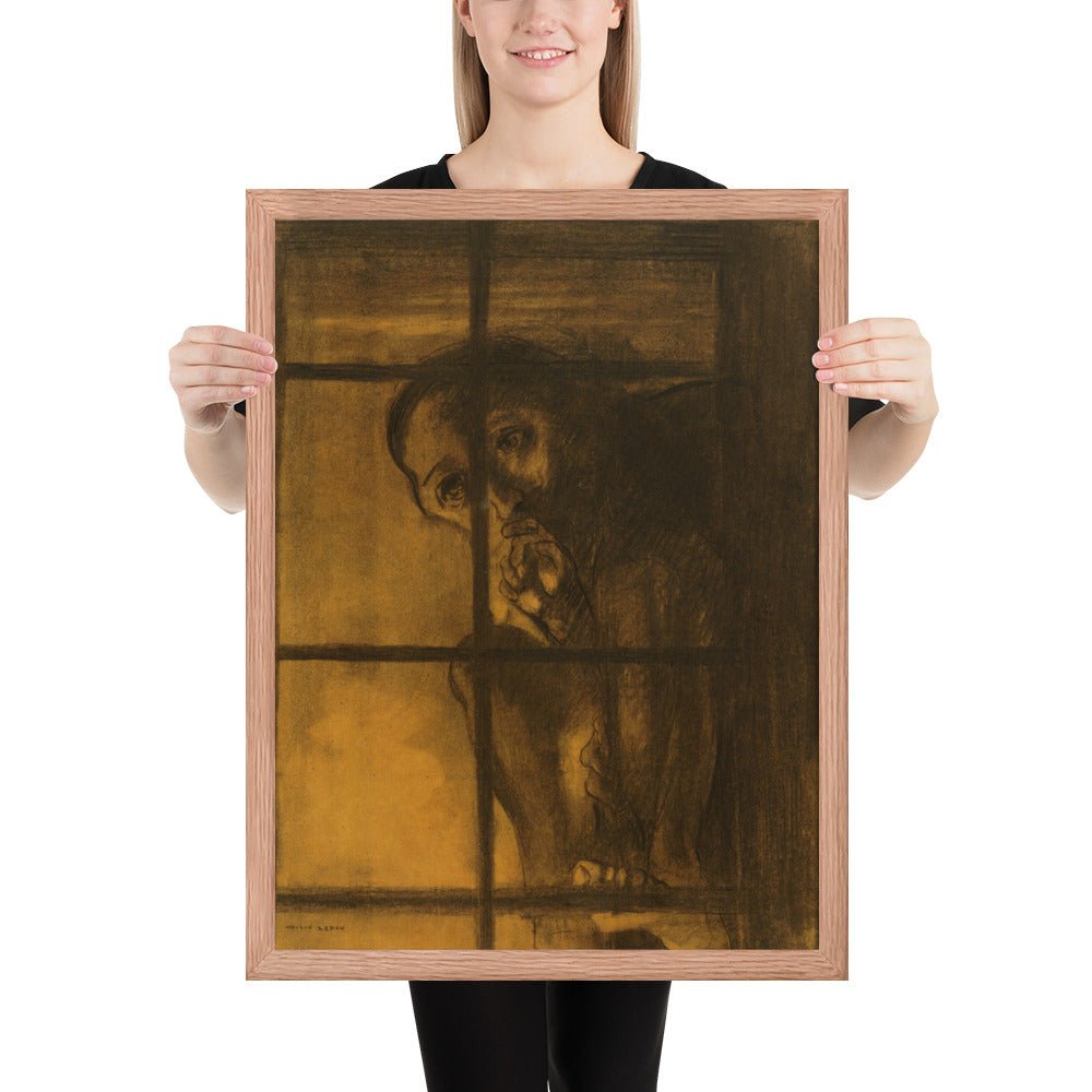The Convict by Odilon Redon, Framed poster