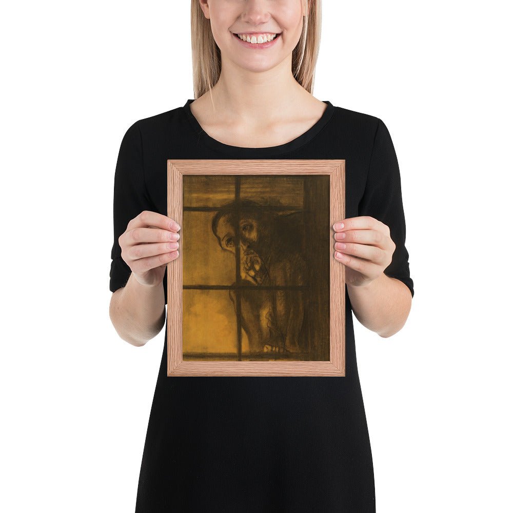 The Convict by Odilon Redon, Framed poster