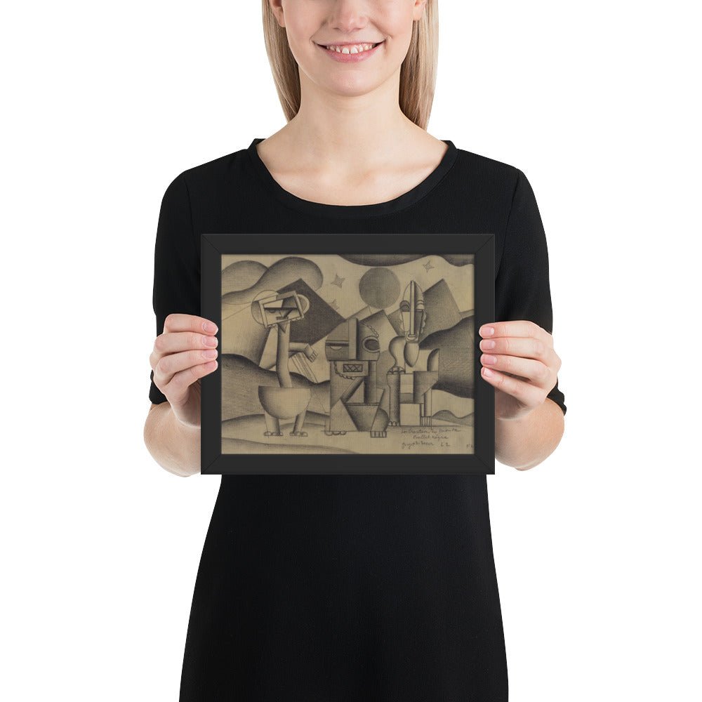 The Creation of the World, design for the scenery by Fernand Léger, Framed poster