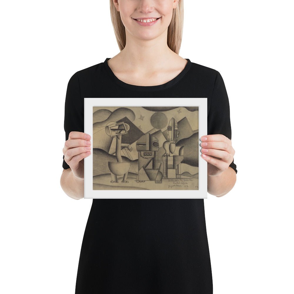 The Creation of the World, design for the scenery by Fernand Léger, Framed poster