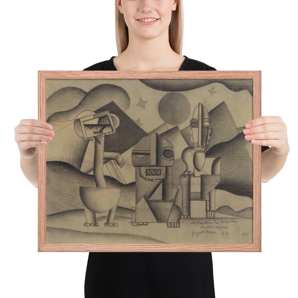 The Creation of the World, design for the scenery by Fernand Léger, Framed poster