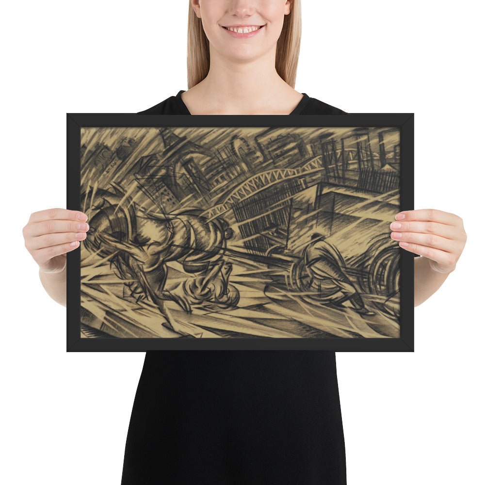 The Endeavor by Félix Del Marle, Framed poster