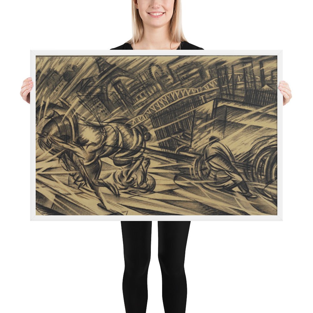 The Endeavor by Félix Del Marle, Framed poster