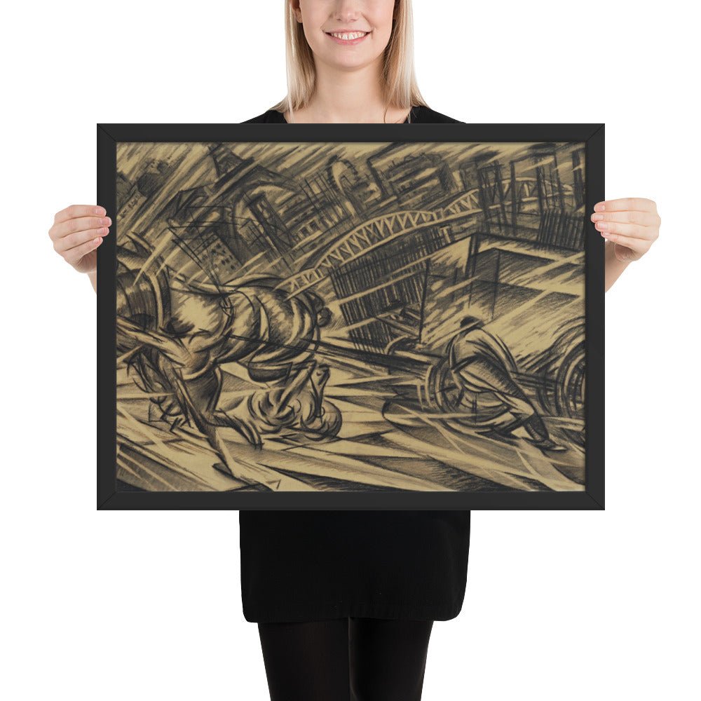 The Endeavor by Félix Del Marle, Framed poster