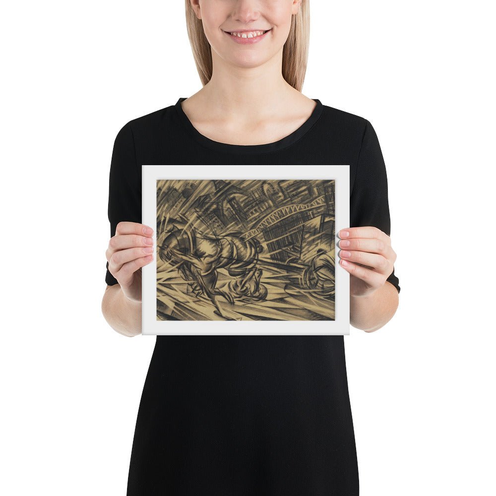 The Endeavor by Félix Del Marle, Framed poster