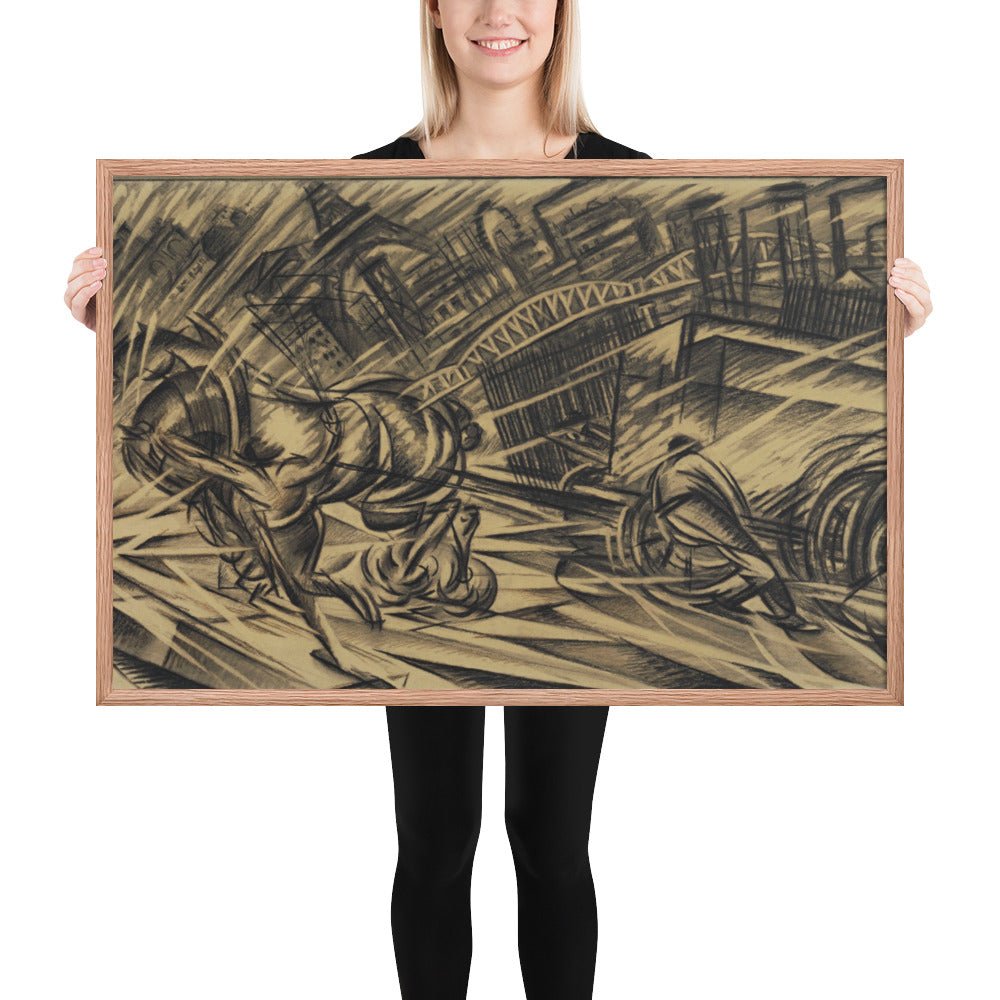 The Endeavor by Félix Del Marle, Framed poster