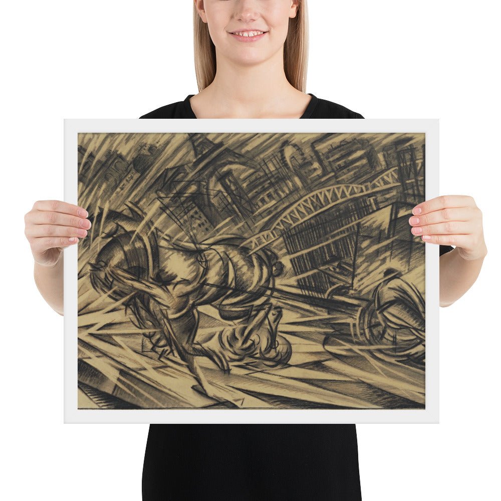 The Endeavor by Félix Del Marle, Framed poster
