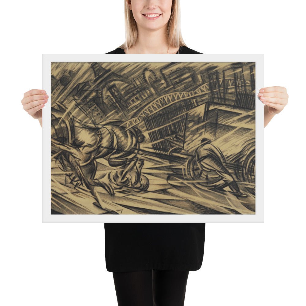 The Endeavor by Félix Del Marle, Framed poster