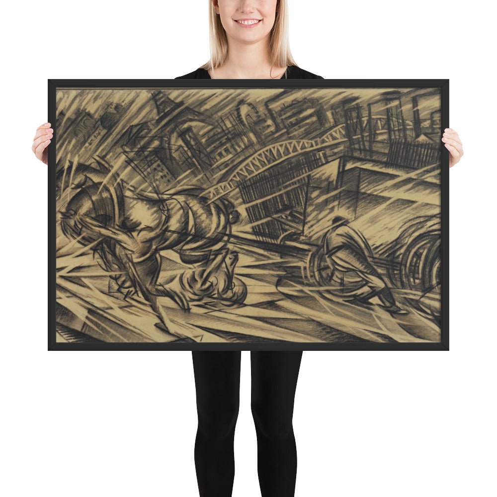 The Endeavor by Félix Del Marle, Framed poster