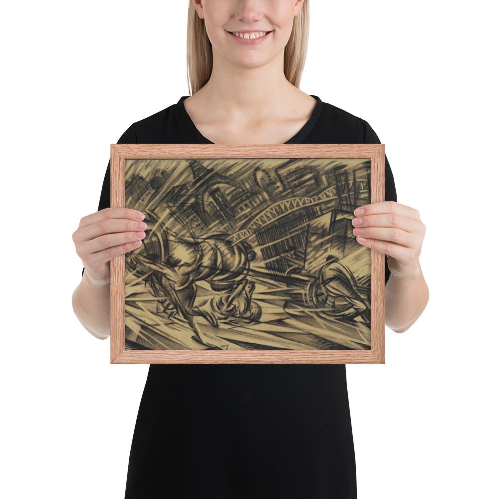 The Endeavor by Félix Del Marle, Framed poster