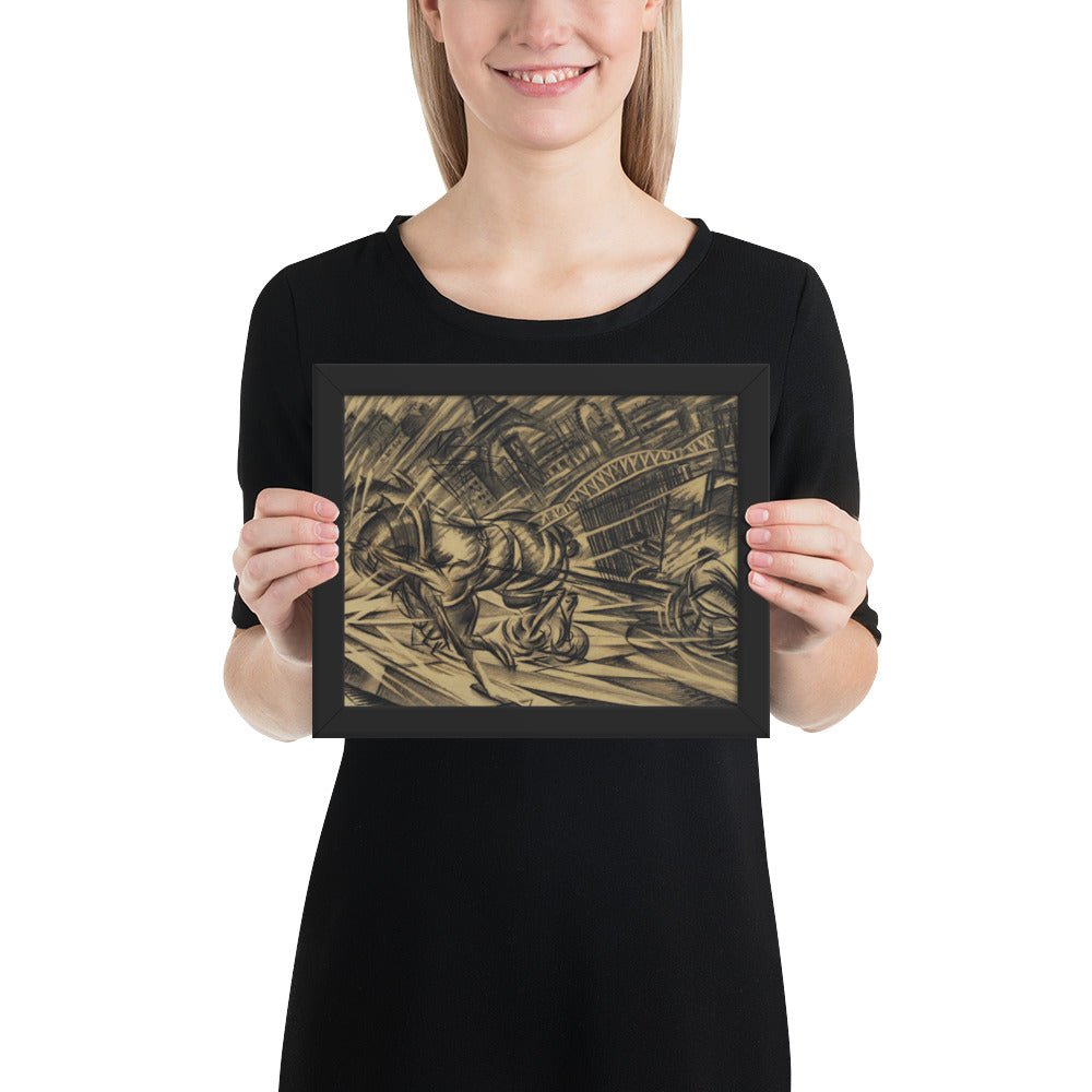 The Endeavor by Félix Del Marle, Framed poster