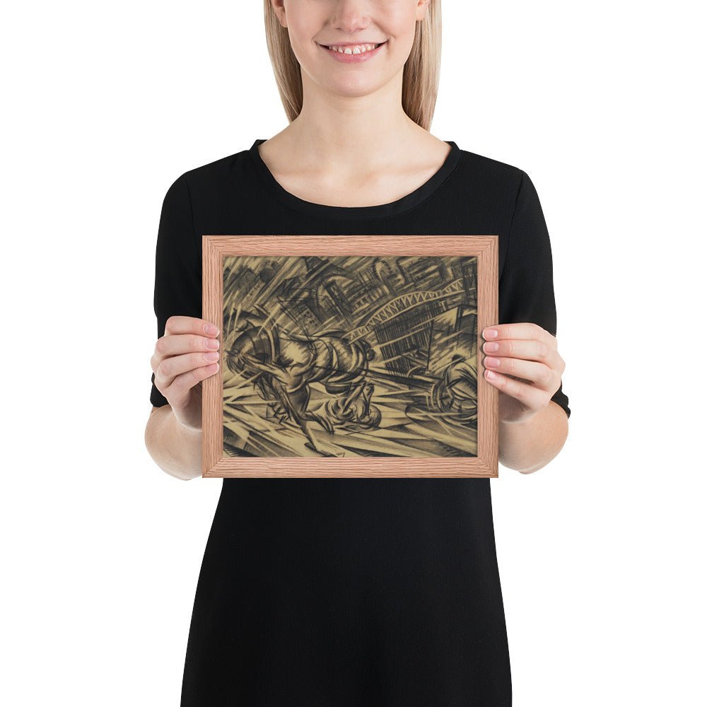 The Endeavor by Félix Del Marle, Framed poster