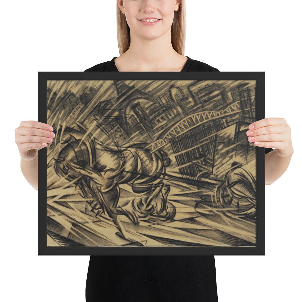 The Endeavor by Félix Del Marle, Framed poster