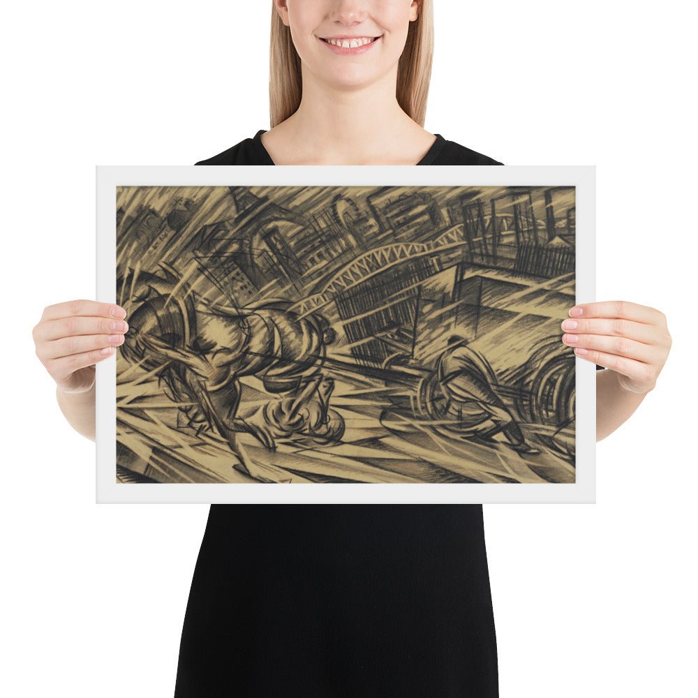 The Endeavor by Félix Del Marle, Framed poster