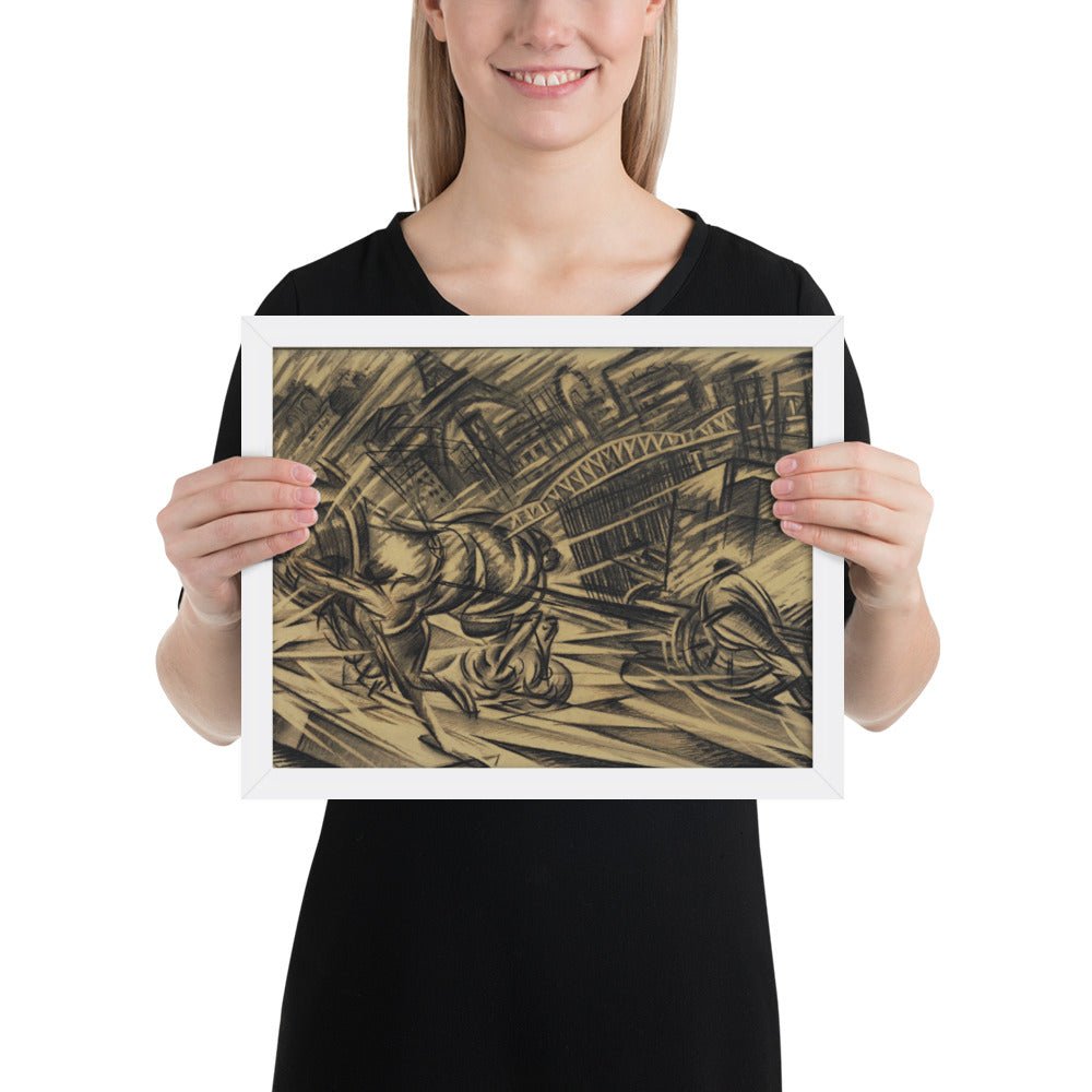 The Endeavor by Félix Del Marle, Framed poster