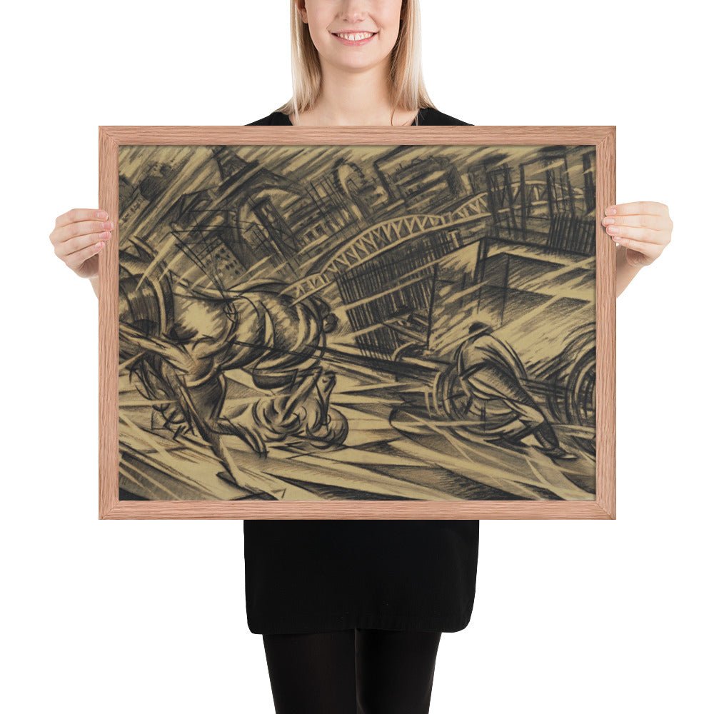 The Endeavor by Félix Del Marle, Framed poster
