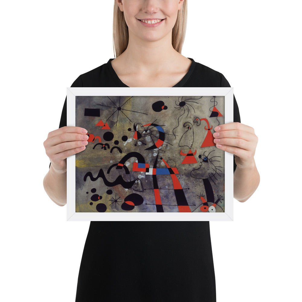 The Escape Ladder by Joan Miró, Framed poster