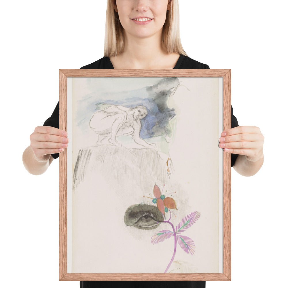 The Eye by Odilon Redon, Framed poster