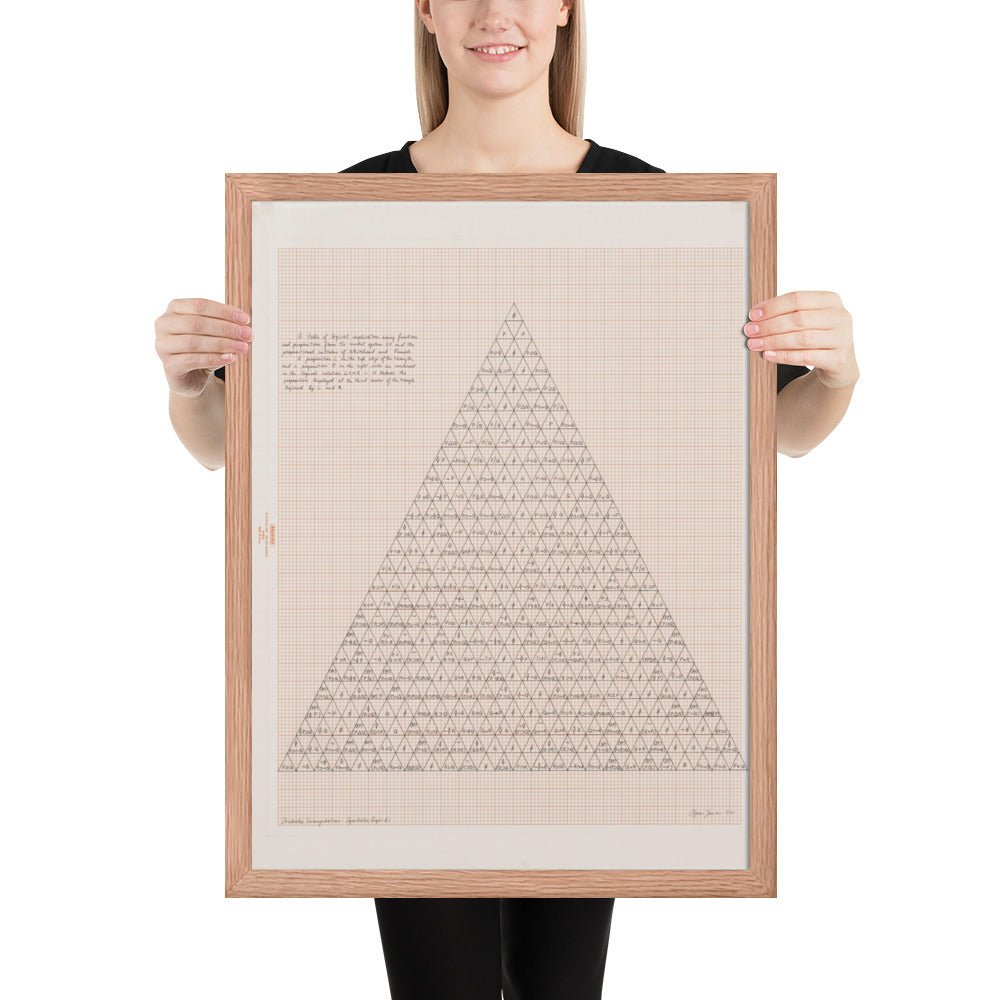 The Human Argument by Agnes Denes, Framed poster