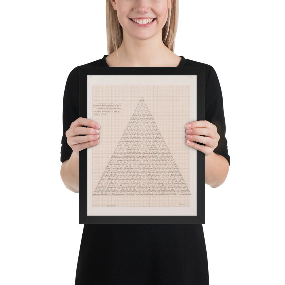 The Human Argument by Agnes Denes, Framed poster