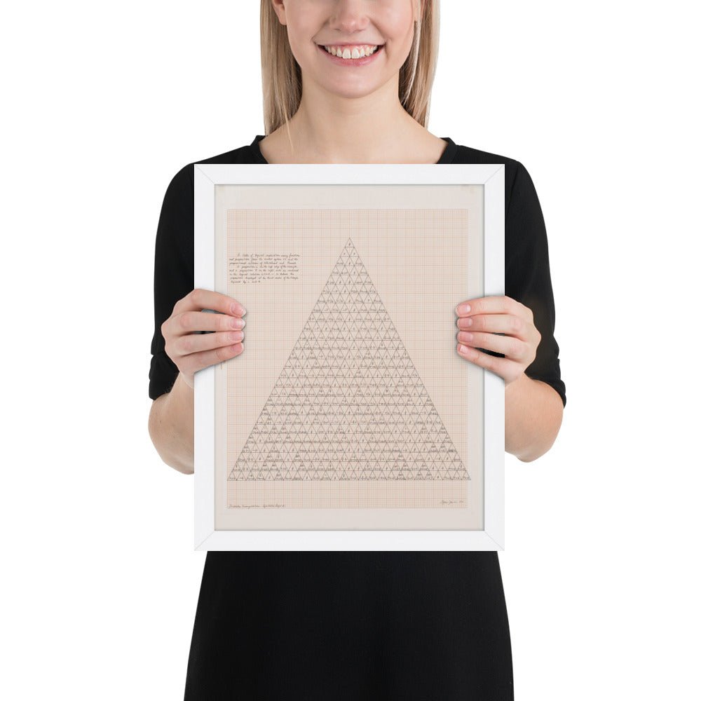 The Human Argument by Agnes Denes, Framed poster