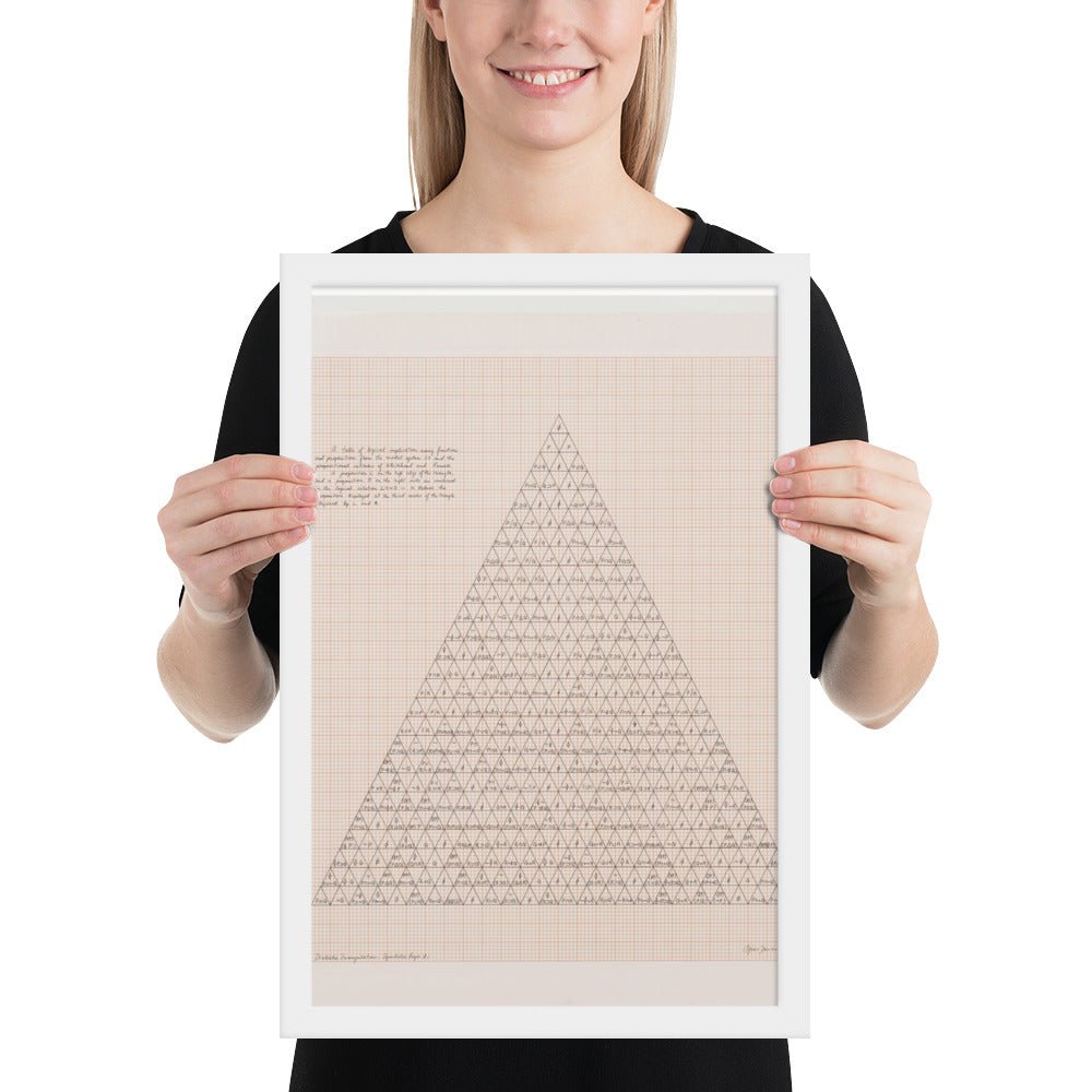 The Human Argument by Agnes Denes, Framed poster