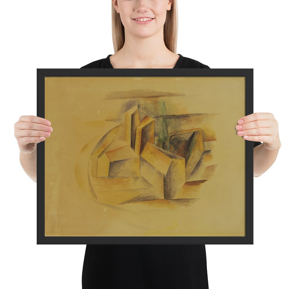 The Mill at Horta by Pablo Picasso, Framed poster