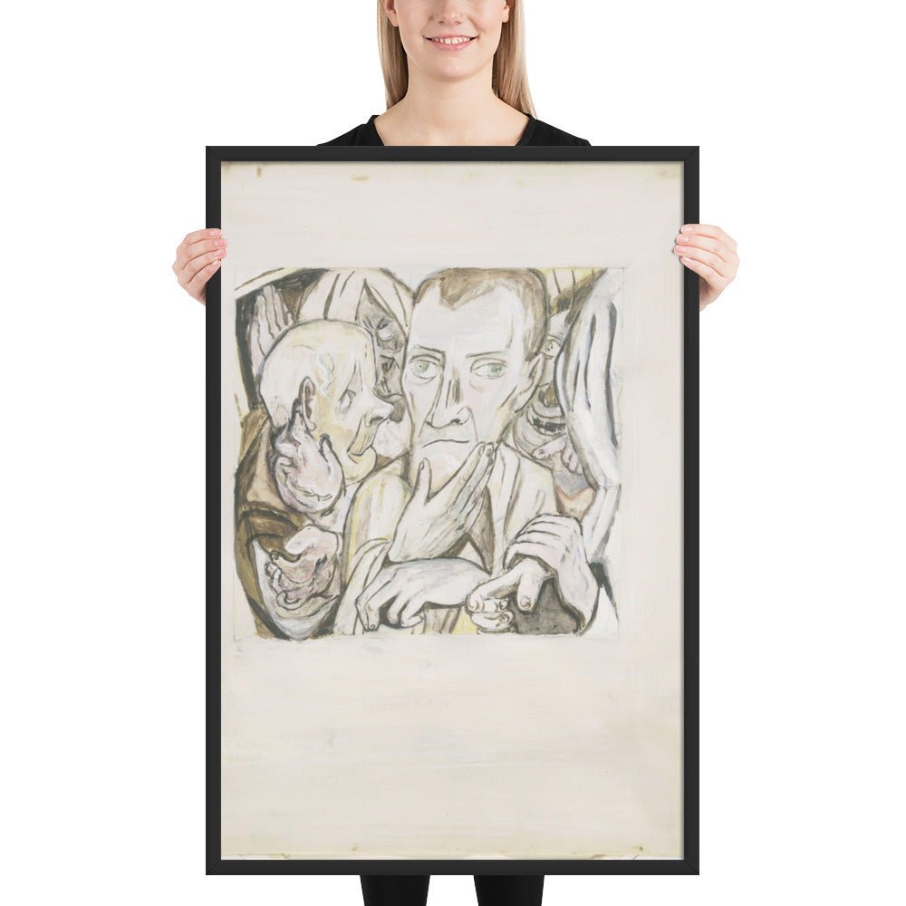 The Mocking of the Prodigal Son by Max Beckmann, Framed poster