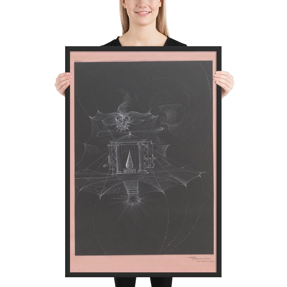 The Palace of King Ubu by Hans Bellmer, Framed poster